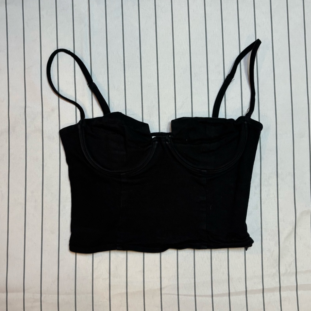 Astr Black Corset Top